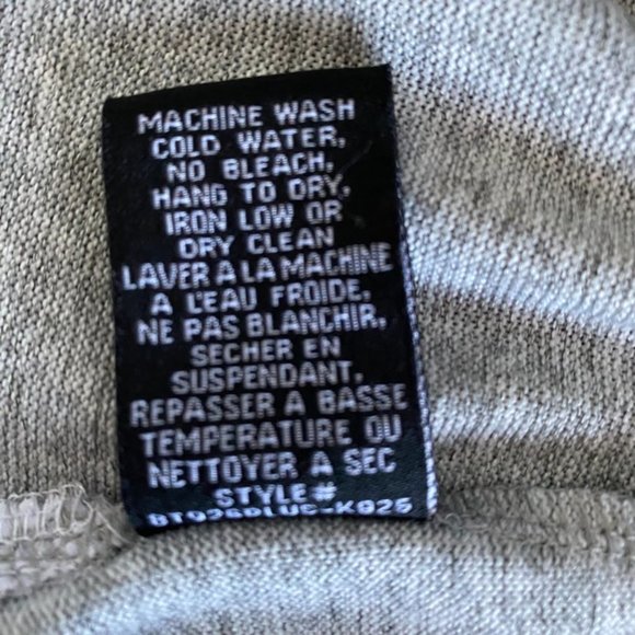 Grey Sweater with a mock collar and shirt at the bottom Size 2X - Picture 12 of 13